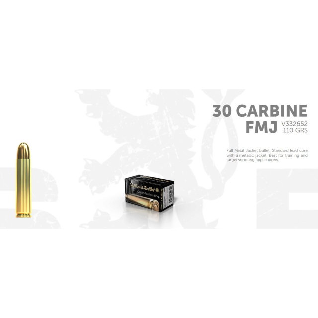 S&B .30 Carbine FMJ 50 ptr