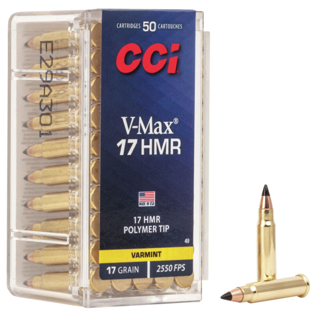 CCI .17 HMR 17gr V-MAX 50 ptr #49