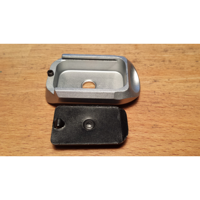 Tanfoglio Base Pad LF, CUSTOM Silver Base