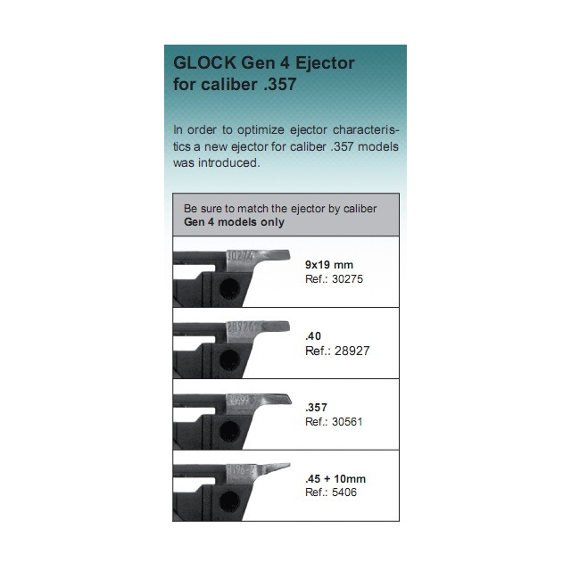 Glock Ejector ONLY, Gen4 .40SW/.357SIG (3. F2)