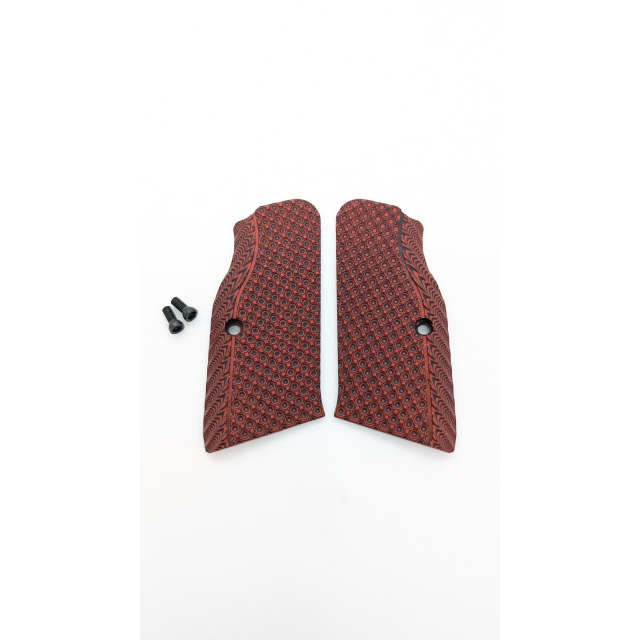 TANFOGLIO GRIP PLATE G10 SF FS - RED/ BLK (G10)