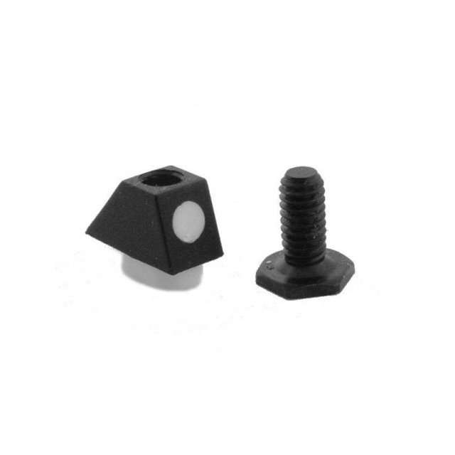 Glock FRONT Sight 4,1 Polymer Set, White Dot, incl