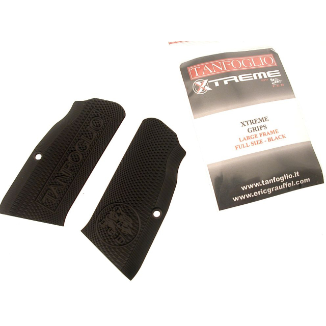 TANFOGLIO GRIP PLATE XTREME Aluminium Grip LF FS - BLACK