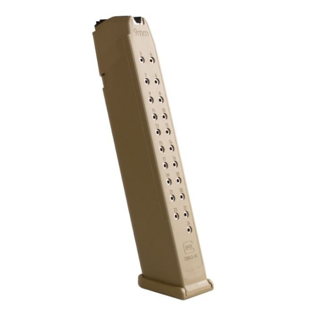 Glock Magasin 9x19 COMPETITION 165mm, 24rd COYOTE