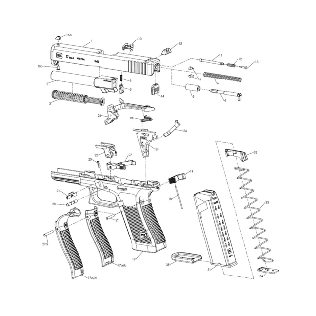 Glock Firing Pin 01 Glock 9mm Gen5 (7.F3)
