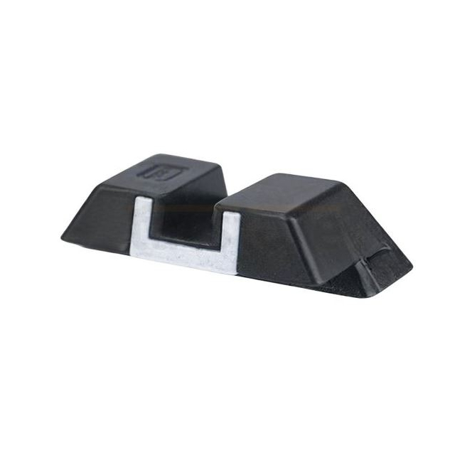 Glock REAR sight 6,1 GMS STEEL, white inlay, GL153