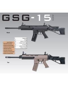 GSG Kulgevär GSG-15 .22Lr, BLK