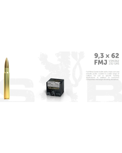 S&B 9,3x62 232G / 15,0 Gram FMJ, 50 ptr