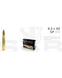 S&B 9,3x62 285Grs/ 18,5G SP, 20 ptr