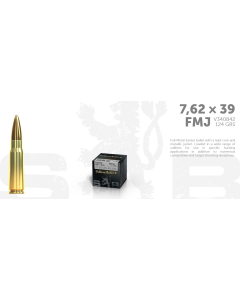 S&B 7,62x39 124 FMJ 50 ptr