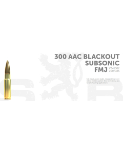 S&B .300 AAC SUBSONIC (.300 BLACKOUT) 200 grain FM