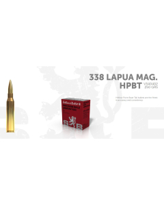 S&B 338 Lapua Mag 250gr HPBT MATCH 10 ptr