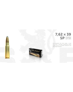 S&B 7,62x39 124 SP, 8,0G  20 ptr JAKT