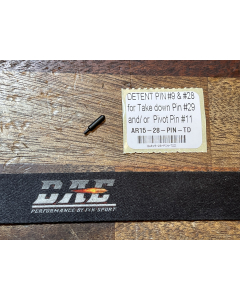 DETENT PIN for TAKE DOWN PIN AR15