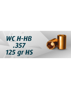HN .38" WC .357"/125 Grain WC HB HS, BULK, 2000 st