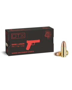 GECO 9x19 115 Grain DTX FMJ, 50 ptr