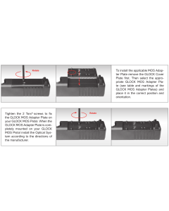 Glock Cover plate MOS 01, polymer, G17, G22 (4.H2)