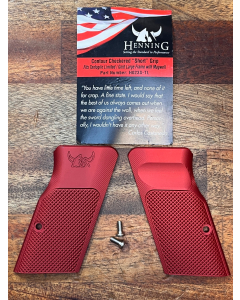 Henning LF GRIPS for Tanfoglio CUSTOM Pistol, RED