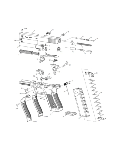 Spare Parts to your Glock 17 Gen5 pistol from factory